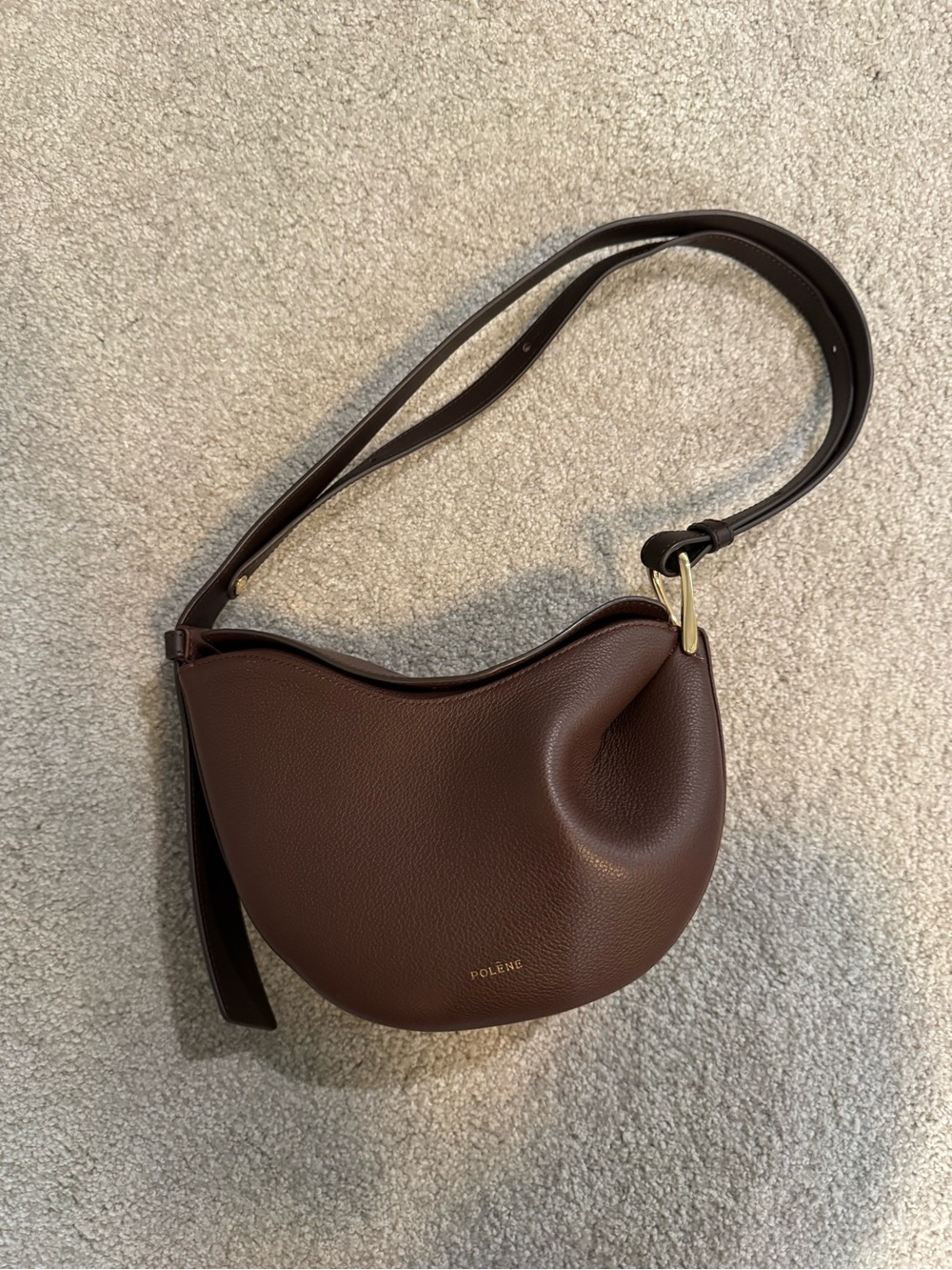 Polene brown tonca bag